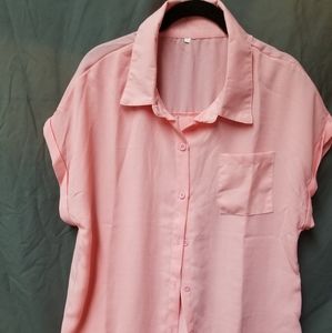 Fashioncosy Coral Blouse